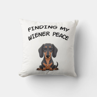 Hitta min Wiener Peace-font Dachshund Gift Kudde