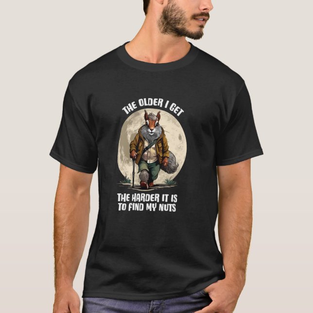 Hitta mina nötter - rolig ekorre t shirt (Framsida)