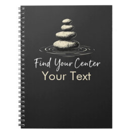 Hitta minimalistzoner för center anteckningsbok