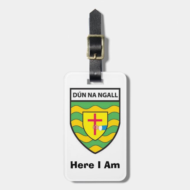 Hitta mitt bagage Personlig Donegal County ID-märk Bagagebricka (Vertikal Framsida)