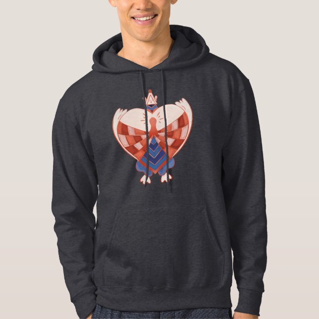 Hitta mitt hjärta: hjärtformad lås hoodie (Framsida)