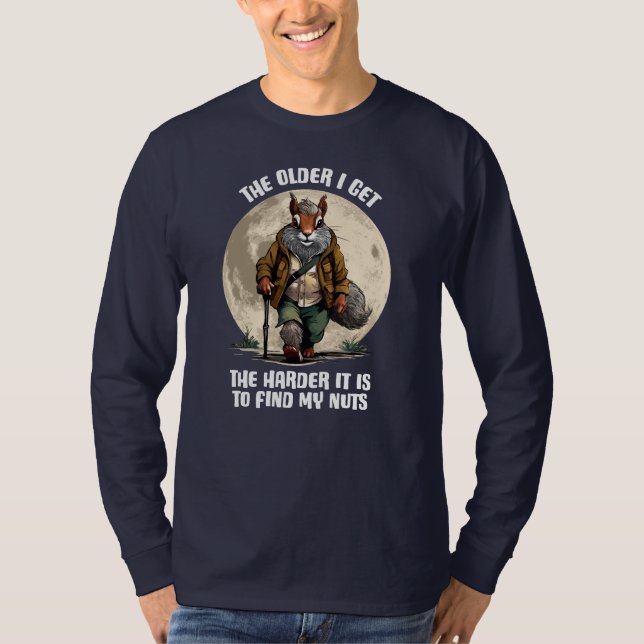 Hitta mitt Nöt - rolig ekorre T Shirt (Framsida)