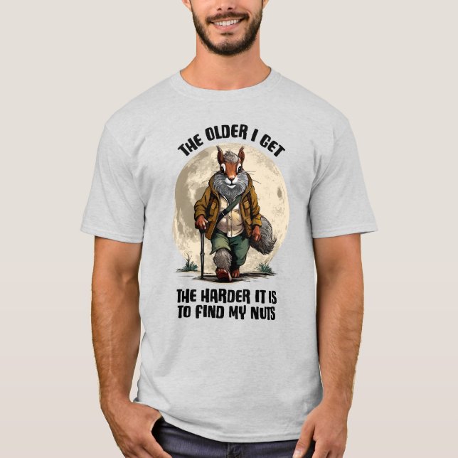 Hitta mitt Nöt - rolig ekorre T Shirt (Framsida)