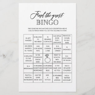 Hitta möhippan för gästbingo flygblad