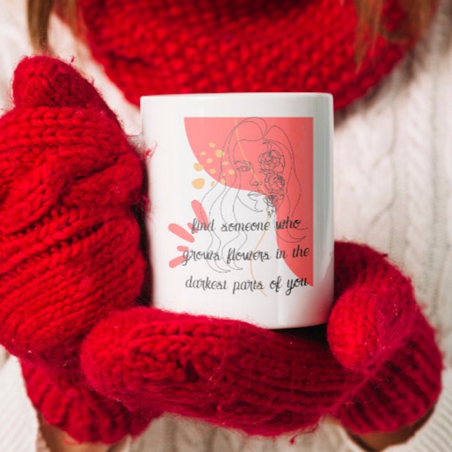 hitta någon som odlar blommor i citatet från Kärle Kaffemugg (Skapare uppladdad)