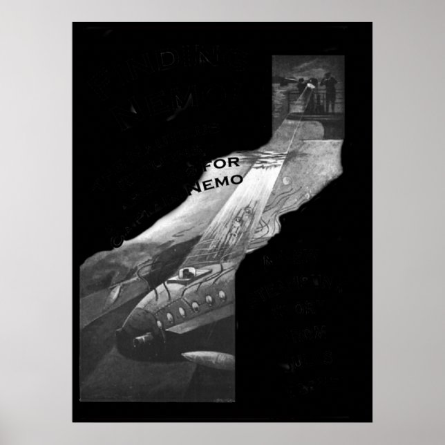 Hitta Nemo Jules Vernes New Steampunk Bok Poster (Framsidan)