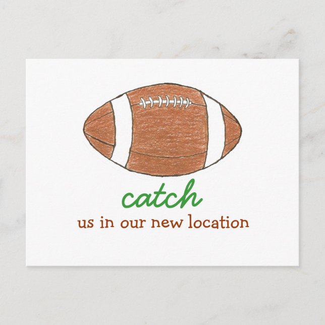 "Hitta oss på vår nya adress" adressändring Meddelande Vykort (Framsida)