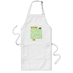 Hitta osteamet Maze Game Apron Långt Förkläde
