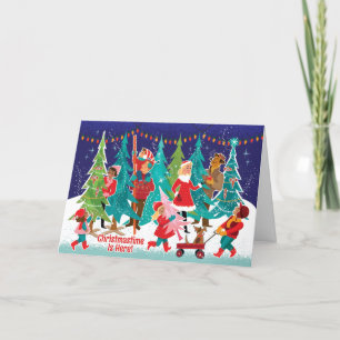 Hitta Perfekt Träd-julkort Helgkort