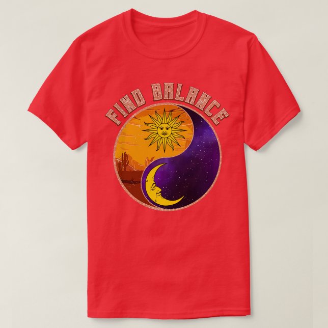 Hitta saldo Yin Yang Positive T Shirt (Design framsida)