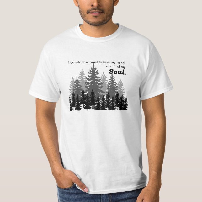 hitta själ i berg t shirt (Framsida)