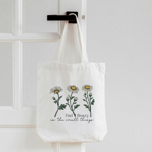 Hitta skönhet i Daisyn Small Sak Wildblomma Tygkasse
