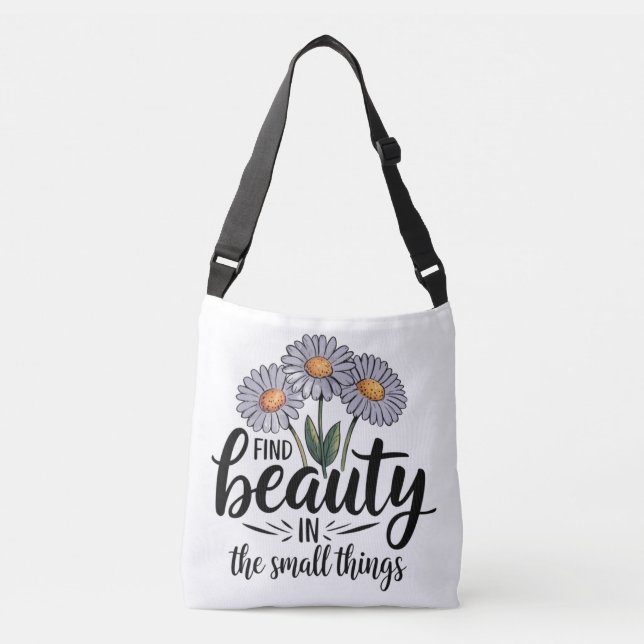Hitta skönhet i det lilla saken axelväska (Framsida)