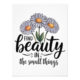 Hitta skönhet i det lilla saken fototryck