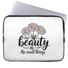 Hitta skönhet i det lilla saken laptop fodral