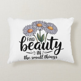 Hitta skönhet i det lilla saken prydnadskudde