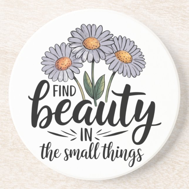 Hitta skönhet i det lilla saken underlägg (Framsidan)