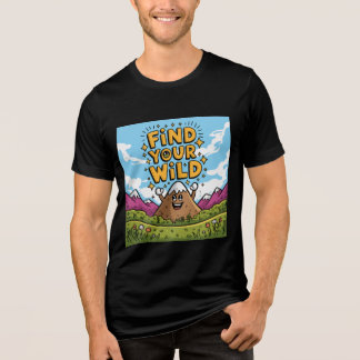 Hitta Tecknaden  för Vild Cute Mountain T Shirt