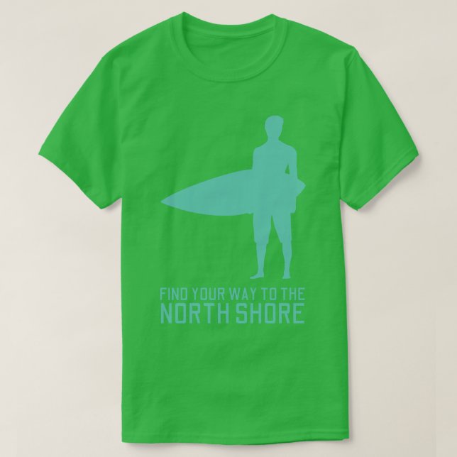 Hitta vägen till North Shore Hawaii TShirt T Shirt (Design framsida)