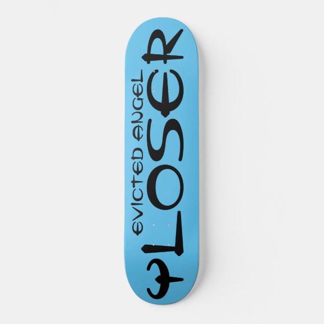HITTAD ANGEL LOSER/TST-Skateboard Mini Skateboard Bräda 18,5 Cm (Framsida)