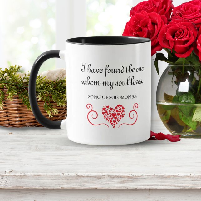 Hittade den | My Soul Kärlek Bible Verse Gift Mugg (Found The One | My Soul Loves Bible Verse Gift Mug)