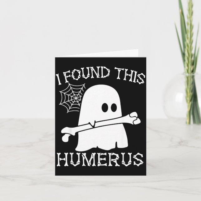 Hittade detta humoristiska spöke halloween skojiga kort (Framsida)
