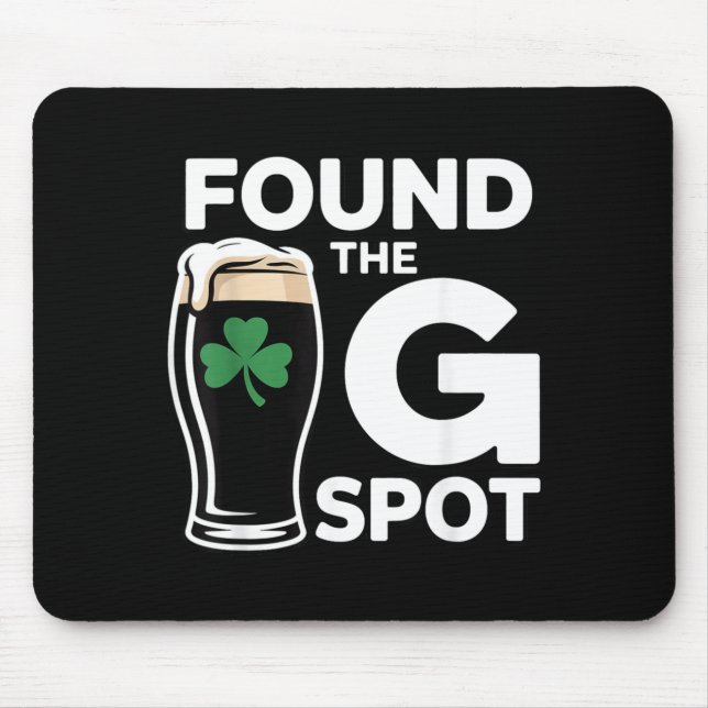 Hittade G-punkten Rolig St Patricks Day Musmatta (Framsidan)
