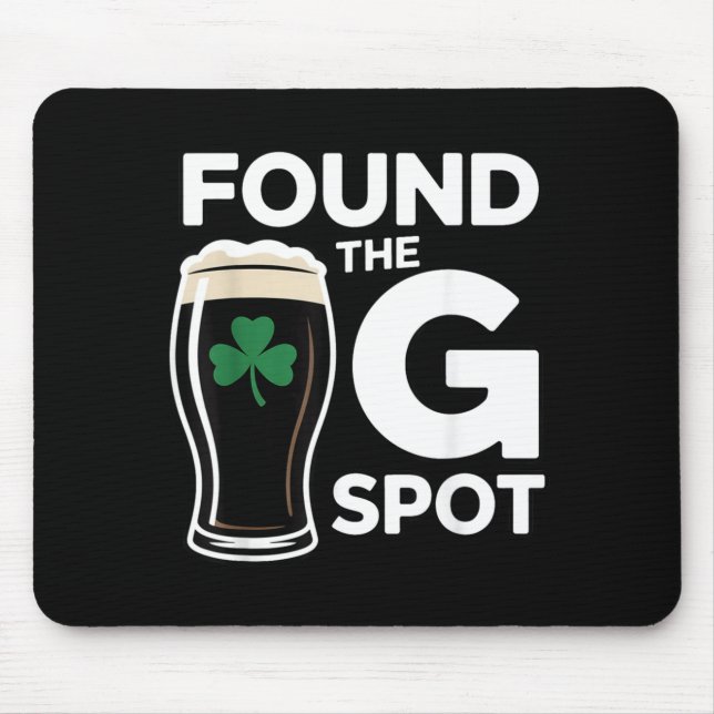 Hittade G-punkten Rolig St Patricks Day Musmatta (Framsidan)