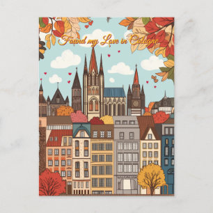 Hittade Kärlek i Köln Alla hjärtans dag Vykort