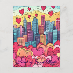 Hittade min Kärlek i Atlanta USA Valentindagen Vykort