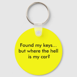 Hittade min nycklar...Men var fan är min bil? Nyckelring