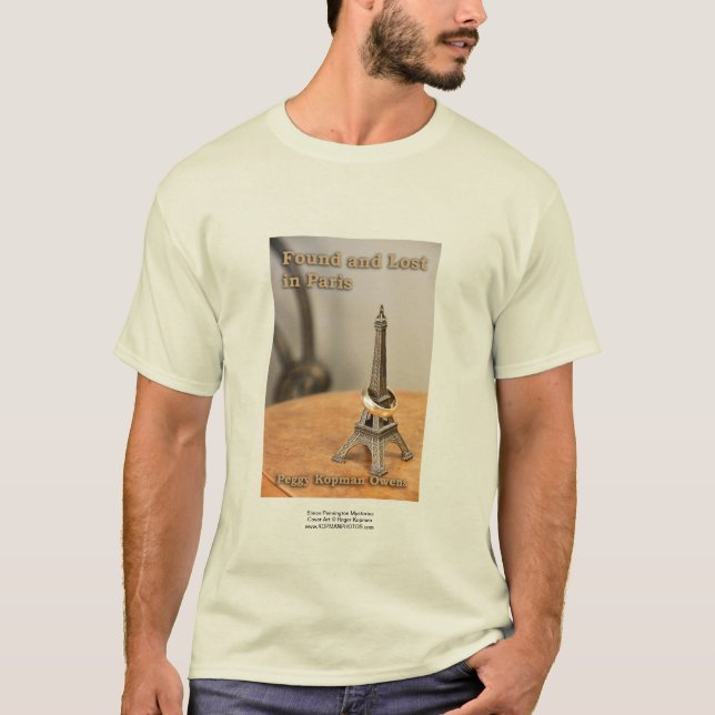 "Hittade och Borttappad i Paris" T Shirt (Framsida)