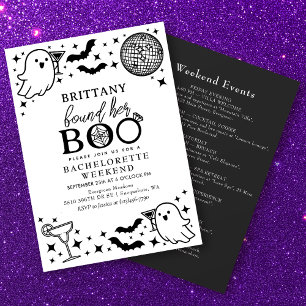 Hittade sin Boo Halloween Sängkammarweekend Inbjudningar