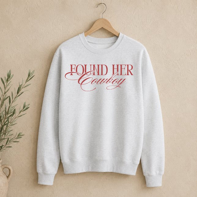 Hittade Sin Cowboy Western Sängkammarbrud T Shirt (Found Her Cowboy Western Bachelorette Sweatshirt)