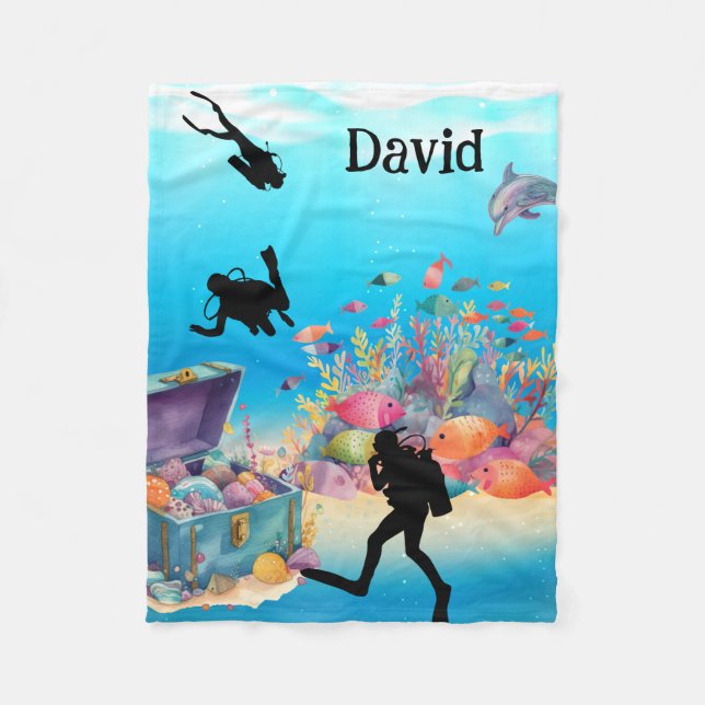 Hittade skattetbröstkorgsblanket fleecefilt (Framsidan)