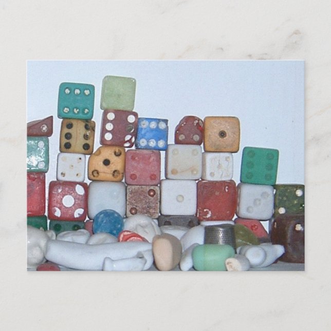 Hittade vid Beach-objekt Vykort (Framsida)