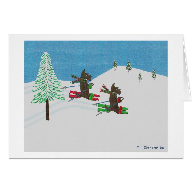 HITTAR SLOPEN HÄLSNINGSKORT (Framsidan Horizontal)