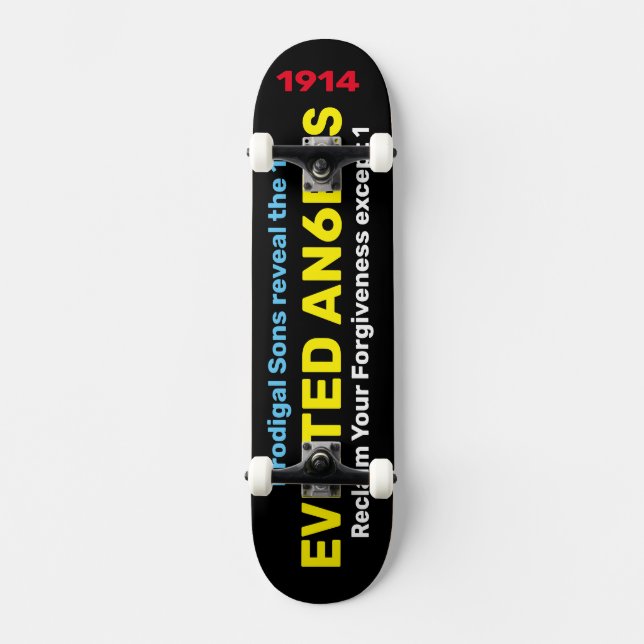 HITTAT ÄNGLAR-Skateboard Mini Skateboard Bräda 18,5 Cm (Framsida)