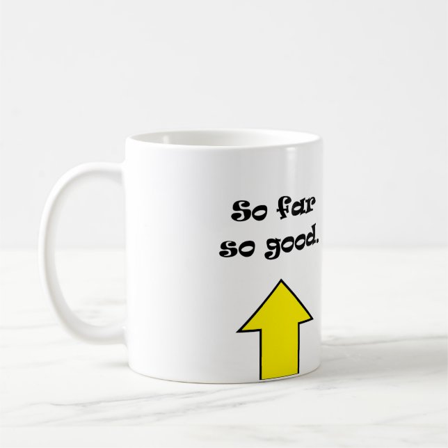 Hittills så bra! kaffemugg (Vänster)