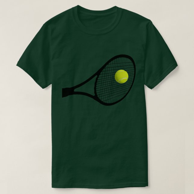 Hitting A Tennis Boll T Shirt (Design framsida)