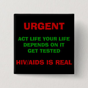 HIV/AIDS AWAREESS knäppas - skräddarsy Knapp