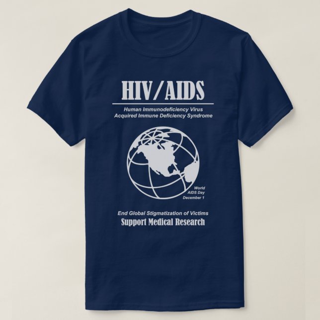 HIV AIDS Awareness T Shirt (Design framsida)