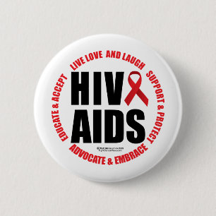 HIV/AIDS bor kärlekskratt Knapp