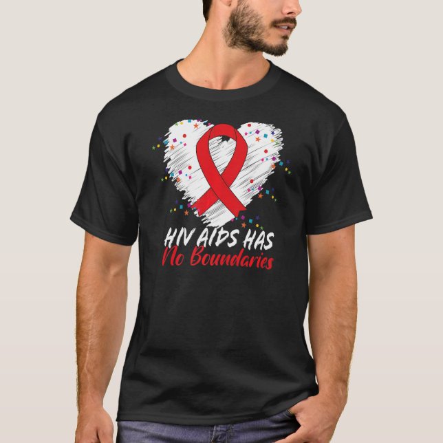 Hiv aids har inget begränsat stöd för byråkrati t shirt (Framsida)