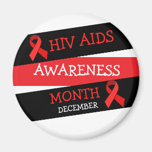 HIV AIDS MEDVETENHET MÅNAD, december, magnet