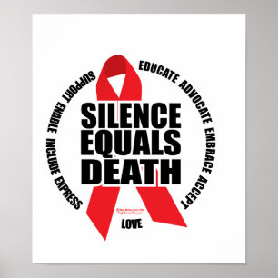 HIV/AIDS: Tystnad likställer död Poster