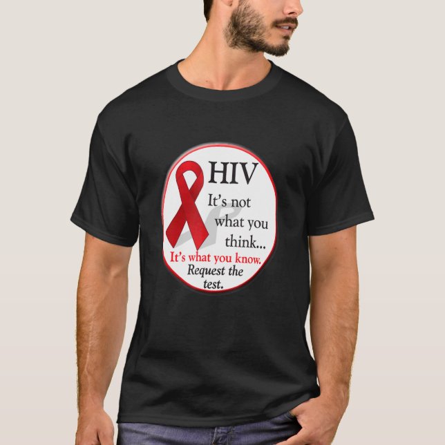 HIV Aids World Day Diagnosis T Shirt (Framsida)