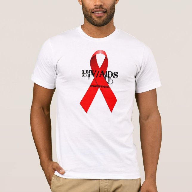 HIV-/AIDSmedvetenhet Tee (Framsida)