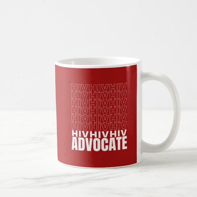 HIV HIV HIV HIV Advocate Kaffemugg (Höger)