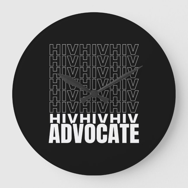 HIV HIV HIV HIV Advocate Stor Klocka (Framsida)